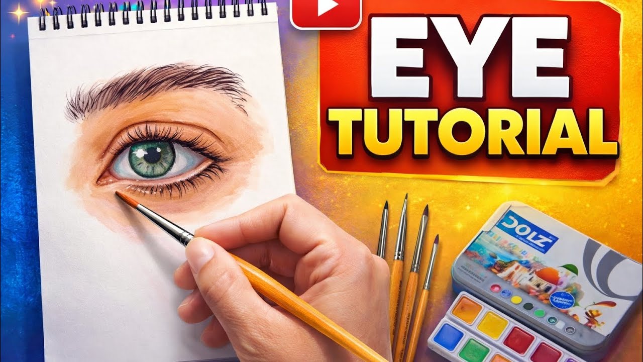 How to Draw a 👁️Realistic Eye | Easy Eye Tutorial   