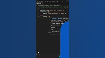 Program to find even or odd number |  #pythonprogram #python | @KashAapkeLiye