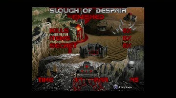 DOOM 1 -  Slought Of Despair Speedrun  E3M2 - ITYTD  WR PSN