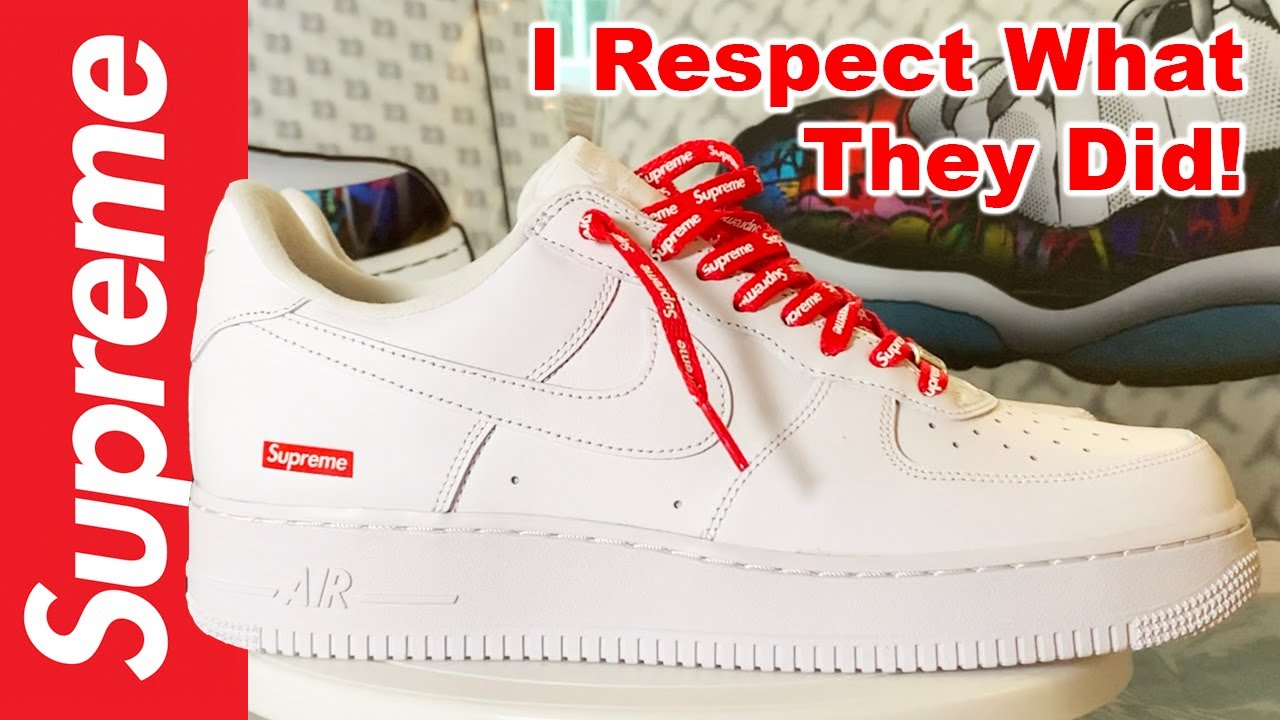 NIKE AIR FORCE 1 SUPREME REVIEW + ON FEET & RESELL PREDICTIONS 