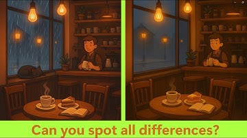 Can You Spot All the Differences? ☕🌧️ | Only 1% Find Them All!