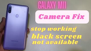 Samsung Galaxy M11 Camera Not Work | Black screen camera | Stop working software Fix screenshot 4