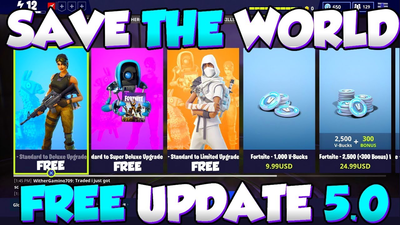 new fortnite save the world free glitch update 5 0 fortnite save the world free season 5 - fortnite save the world free glitch pc