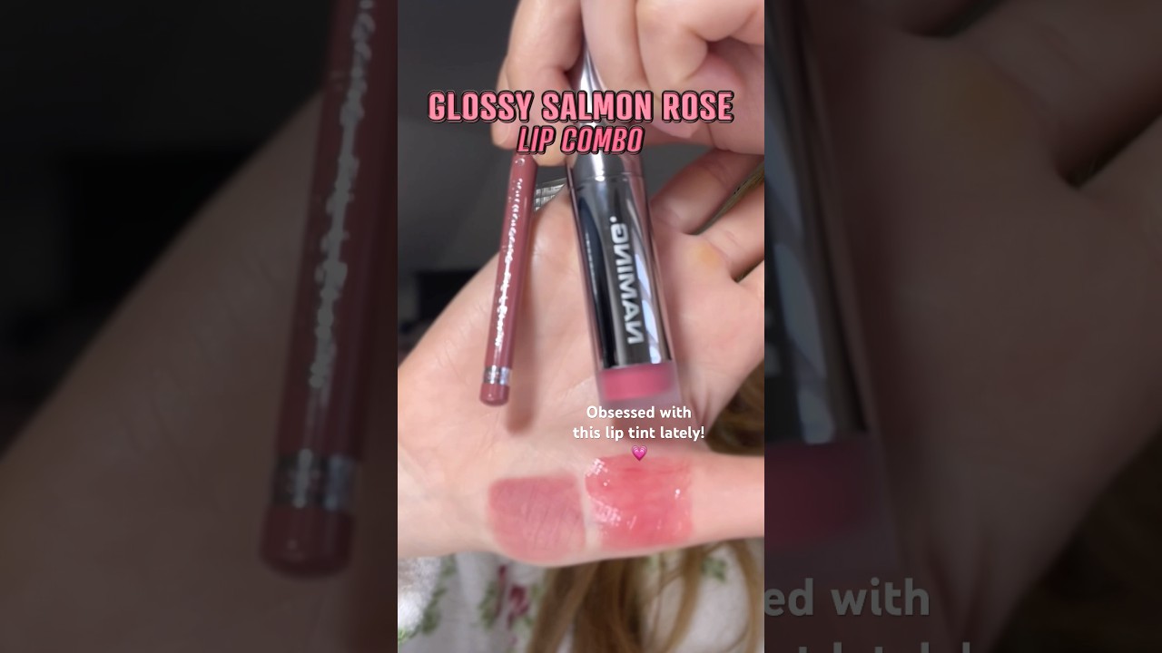 GLOSSY SALMON ROSE LIP COMBO💗 