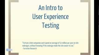 An Intro to User Experience Testing