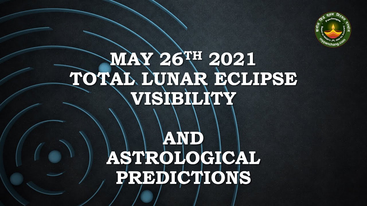 May 26th Lunar Eclipse Chandra Grahan English Predictions and Timings