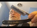 More Gold Dollar Stunt Shaving! Shaving several weeks growth with a Gold Dollar #66 Straight Razor!