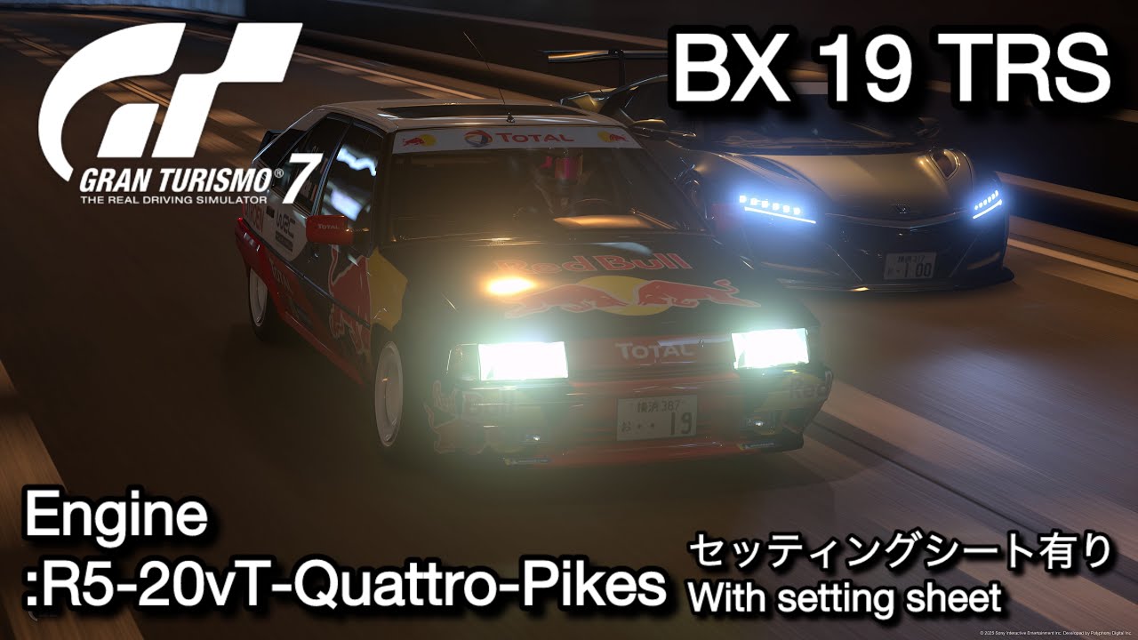 グランツーリスモ7 Engine Swaps CITROEN BX 19 TRS※セッティング