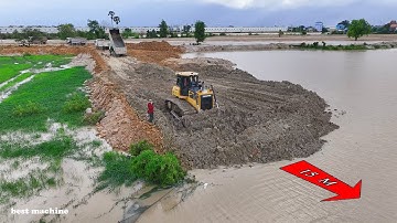 #EP3 Update Project by Bulldozer SHANTUI Push SOIL And Dumbstruck SHACMAN & DONGFANG, Hyundai
