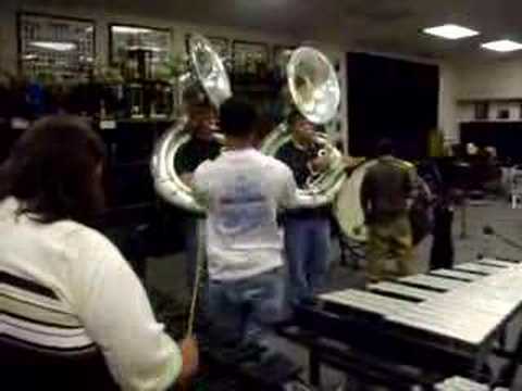 Coducting the Tubas and Front Ensemble Giles County High