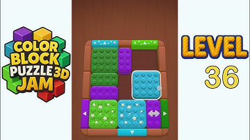 Color Block Puzzle 3D Jam Level 36 Walkthrough Solution