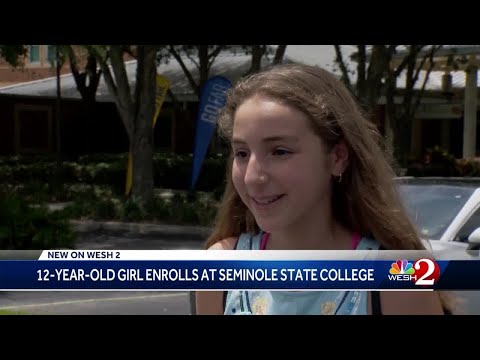 12-year-old girl enrolls at Seminole State College