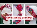 How To Make A BOW HEADBAND With Buttons For Face Mask / Headband Ear Saver