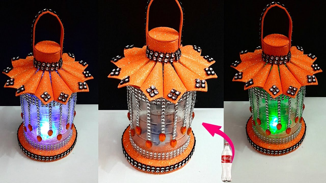 Best out of waste room decoration idea DIYLantern made With waste