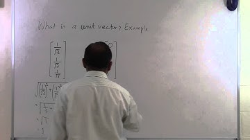 Chapter 04.02: Lesson: What is a Unit Vector?: Example
