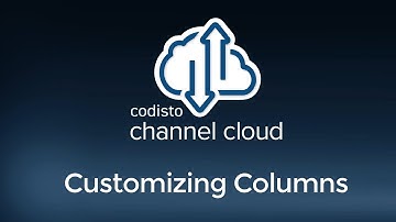 Codisto Channel Cloud Tutorial Series 2.4 Create & Manage Listings: Customizing Columns