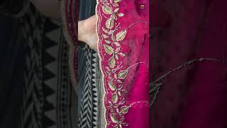 Hands work saree #traditional #saree #onlineshopping #meeshofinds #meeshohaul #indianwear #trending