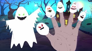 привидение Палец семья детского стишка счастливого Хэллоуина Halloween Songs Ghost Finger Family