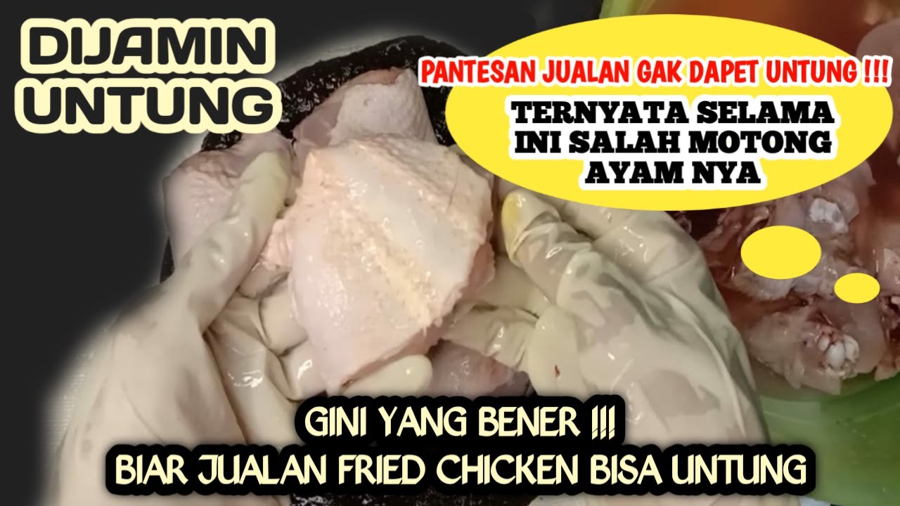 CARA POTONG AYAM UNTUK KFC