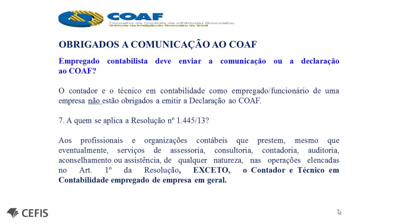 COAF X Estudo de Caso Reais de Lavagem de Dinheiro