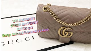 HAUL TAS GUCCI GG MARMONT UNBOXING - REVIEW TAS BRANDED CANTIK