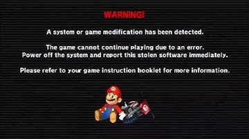 Mario Kart Wii Anti Piracy Screen (Error Code 0x00) (NTSC-U) REUPLOAD