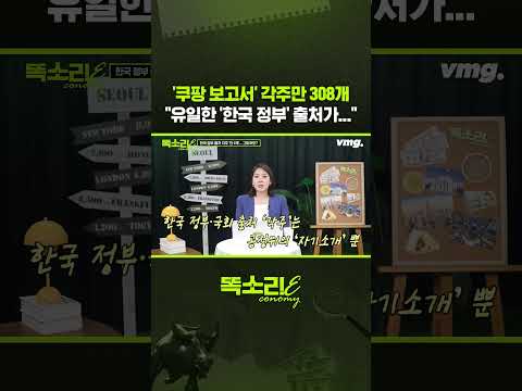 '쿠팡 보고서' 각주만 308개 "유일한 '한국 정부' 출처가..." / 똑소리E / 비디오머그 #shorts