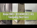 Review COMFEE' RCC146WH2UK(E) 143L Freestanding Chest Freezer with Digital Temperature Control, 4 St