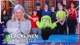 SALTO'S DOEN OP EEN DUNNE BAND?!😱 | BATTLE SLACKLINEN | Zappsport