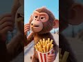 monkey cartoon short video/cartoon short video/ #cartoon #kidssongs #youtubeshorts #kidscontent