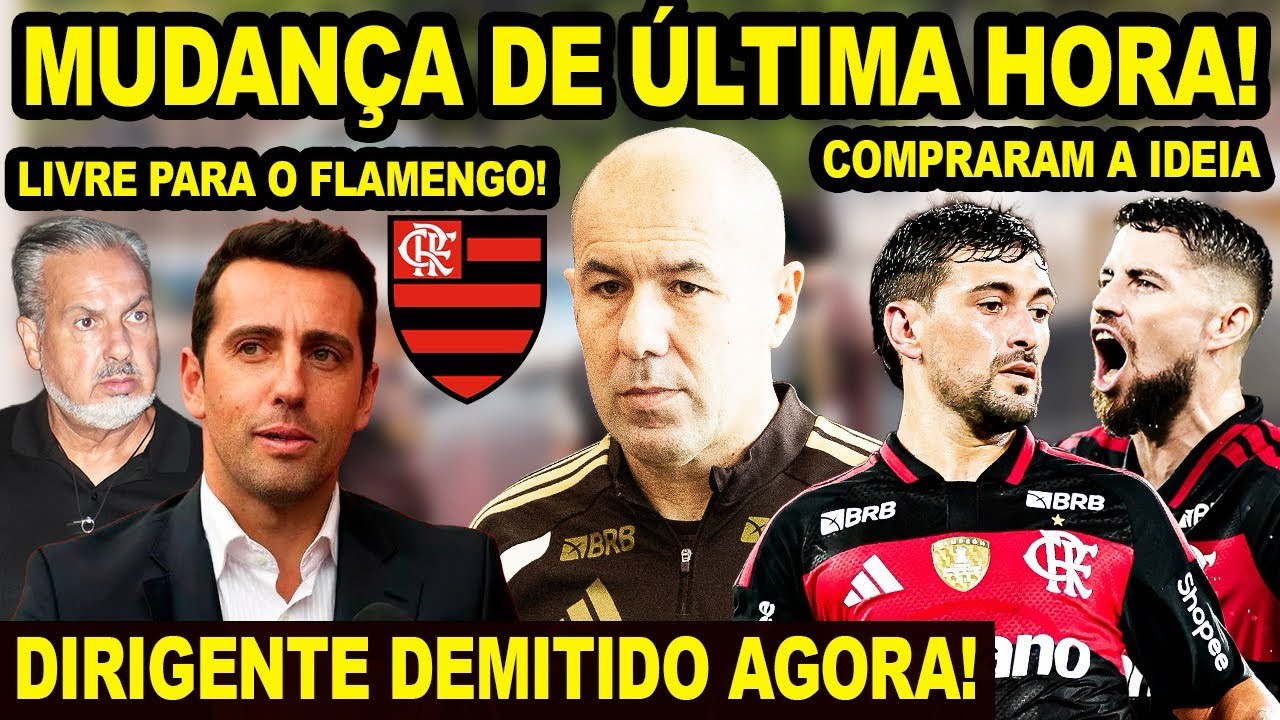 LEONARDO JARDIM FEZ MUDANÇA DE ÚLTIMA HORA NO FLAMENGO! DIRETOR ACABA DE SER DEMITIDO E ESTÁ LIVRE!