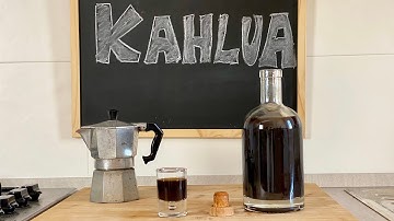 KAHLUA Liquor recipe 🥃 How to make KAHLUA Liqueur at home with Rum and Coffee ☕️