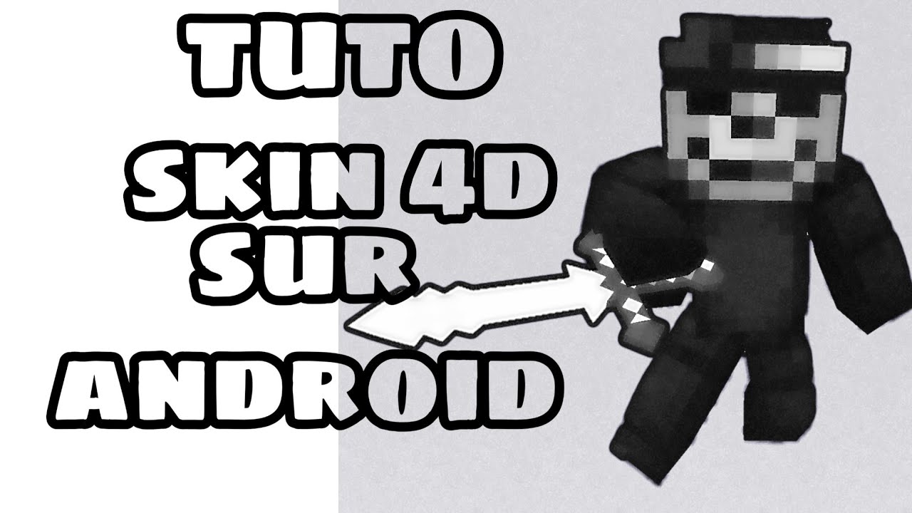 Comment créer un (render) skin minecraft 4d stylé sur android - YouTube