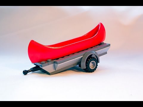LEGO Tutorial: Easy LEGO Canoe Trailer - YouTube