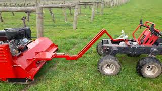 XAG R150 autonomous vineyard mowing