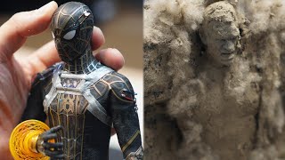 [Hot Toys] Spider Man Black&Gold Suit Custom And Sand Man Diorama(No Way Home)