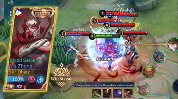 THIS TIPS AND GUIDE WILL MAKE YOU WINSTREAK IN SOLO RANK | YU ZHONG TUTORIAL - MLBB