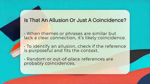 Is That An Allusion Or Just A Coincidence? - The Prose Path
