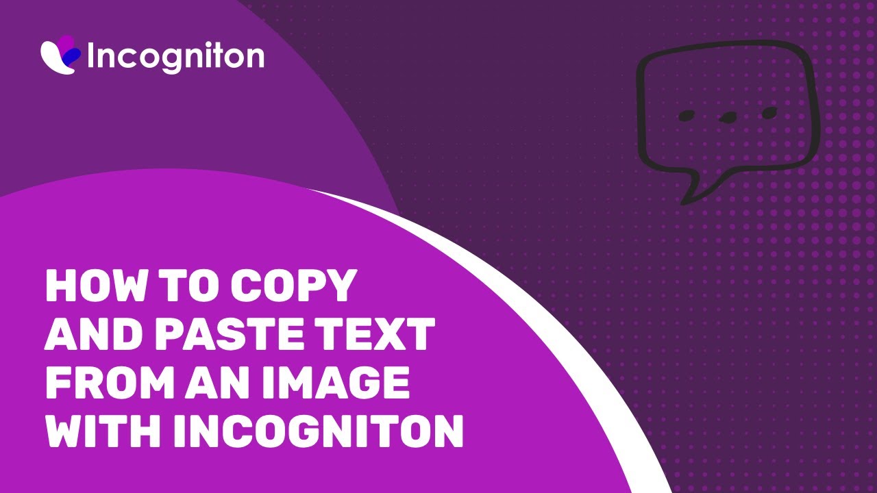 How to copy and paste text from an image with the OCR tool from Incogniton