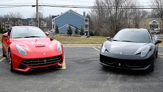 Ferrari f12 berlinetta v12 beast against the awesome v8 458 spider!
rev battle! racing through streets and highway! which cars better?