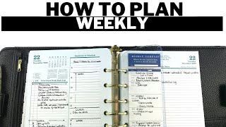 How to plan weekly and how to use the weekly compass - 8 Tips