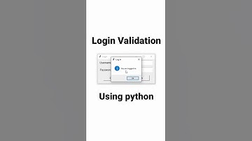 Login Validation using tkinter Python