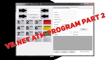 VB NET ATM System Creating Database Tutorial Part 2