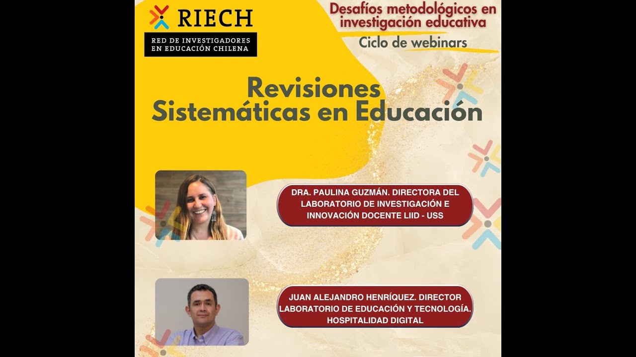 Webinar Revisiones sistemáticas en educación 19 junio 2025