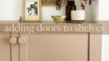 How to Add Doors to Open Shelves or Bookcases