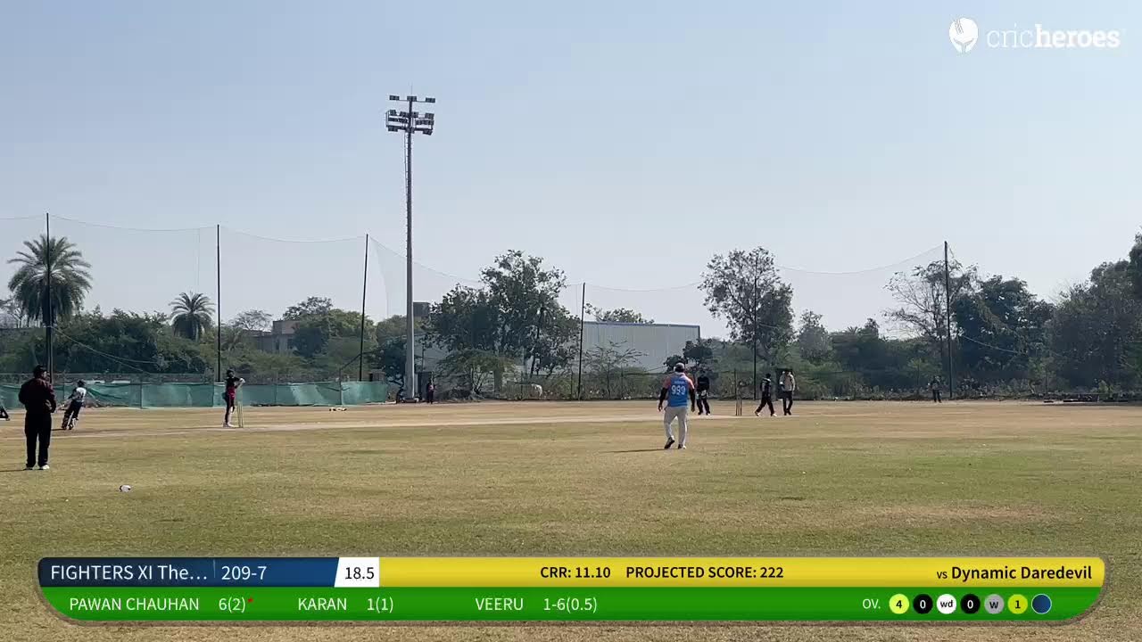 FIGHTERS XI The Fight Is Begin vs Dynamic Daredevil | Live - Faridabad R K Cricket Ground (Faridab…