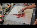 Abstract painting  demonstration peinture abstraite  acrylique