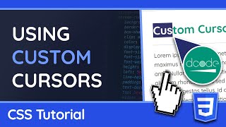 Custom Cursors with PNG or GIF Images - CSS & Web Tutorial