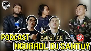 NGODE Lagi bareng Dj Santuy CANDYLIGHT Feat Mask blangkon official || Podcast Indonesia