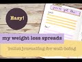 My Easy Bullet Journal Weight Loss Spreads